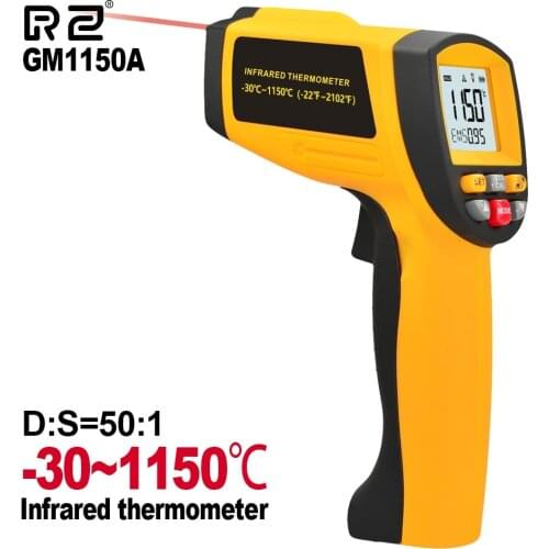 GM1150 Thermometer Infrared Thermometer Digital Electronic Handheld Laser Industrial Temperature Hygrometer Meter IR Thermometer