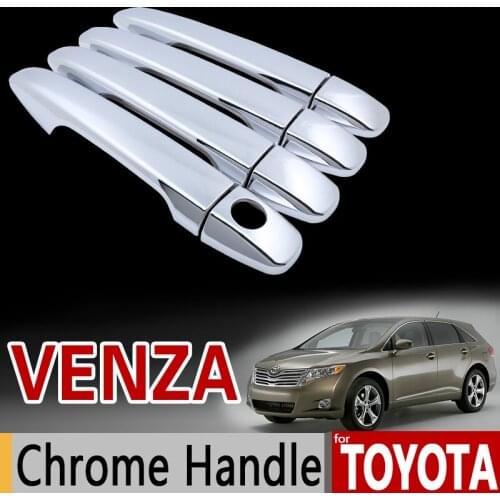 For Toyota Venza Chrome Door Handle Cover Trim Set 2008 2009 2010 2011 2012 2013 2014 2015 2016 2017 Accessories Car Styling