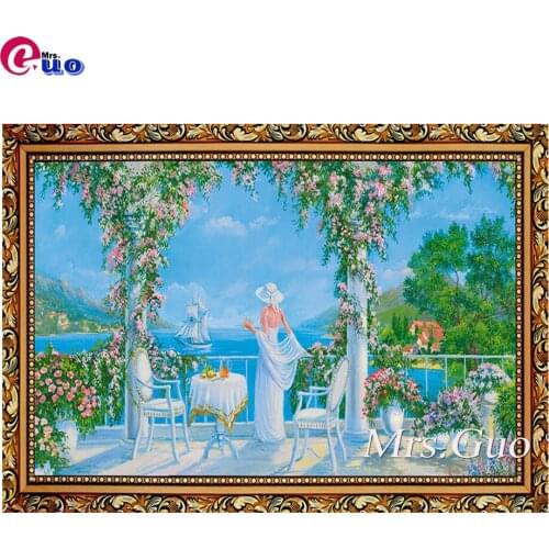 Beautiful Landscape,elegant woman Diamond Painting Full Square/Round Drill 5D DIY Diamond Mosaic Embroidery Handmade Hobby Gift