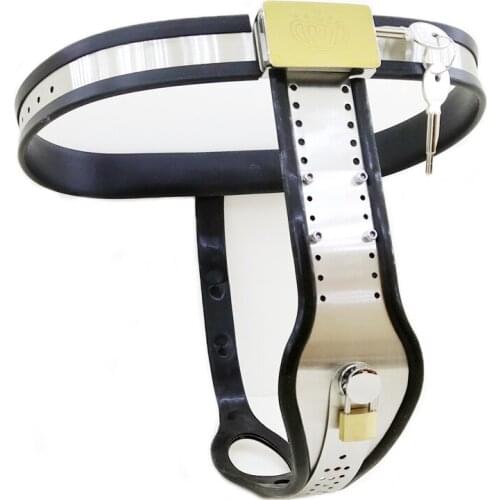 Metal Chastity Lock Device Sex Tools For Women Sexy Stainless Steel Silicone Female Chastity Belt Pants Adult Erotic Toys