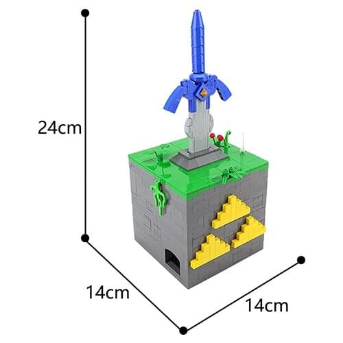MOC Fashion Intelligence Decoding Bricks Mysterious Box Sword Building Block Model Educational Creative Toys Childrens Gifts