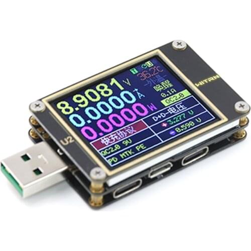 New Qway-U2p USB Current / Voltage Meter QC4+ PD3.0 2.0 PPS Fast Charge Teser
