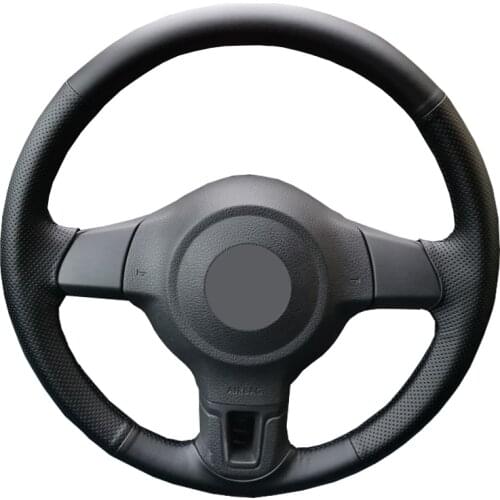 Car Steering wheel braid for Golf 6 Mk6 Polo MK5 2010-2013/Custom made auto Fiber leather steering wheel cover