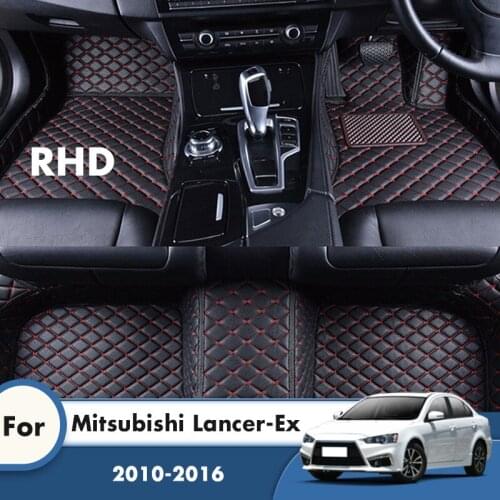 RHD Custom Carpet For Mitsubishi Lancer-Ex 2016 2015 2014 2013 2012 2011 2010 Car Interior Accessories Decoration Car Floor Mats
