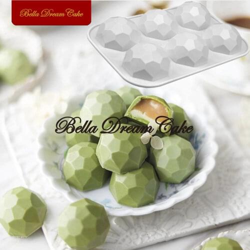 3D Gemstone Design Chocolate Silicone Mold DIY Diamond Mousse Moulds Handmade Soap Candle Mould Cake Decorating Tools Bakeware