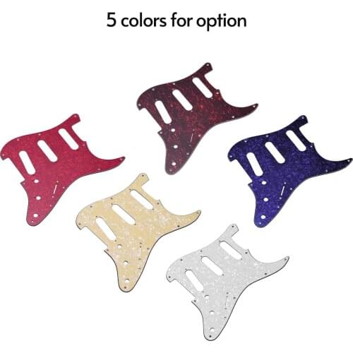 Standard 11 Hole Guitar Pickguard 3 Ply Panels Pickguard with Screws for ST Guitar Pickguard guitar parts guitar accessories
