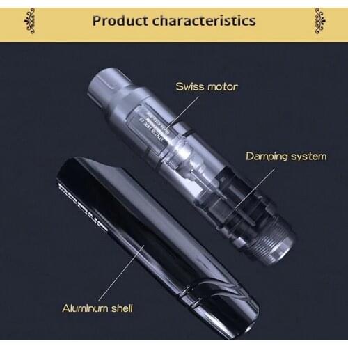 Top! Original BRONC Rotary Tattoo Pen Swiss Motor Permanent Makeup Tattoo Machine + Free 20pcs Cartridge Needles
