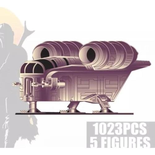 VIP In stock The Razor Crest Star &Series Building Block Bricks 75292 Toys Send package within 24 hours