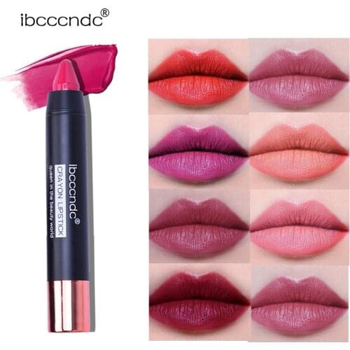 12 Colors Waterproof Matte Nude Lipstick Lipkit Pigment Dark Red Black Long Lasting Lip Gloss Women Makeup Lipgloss Comestics