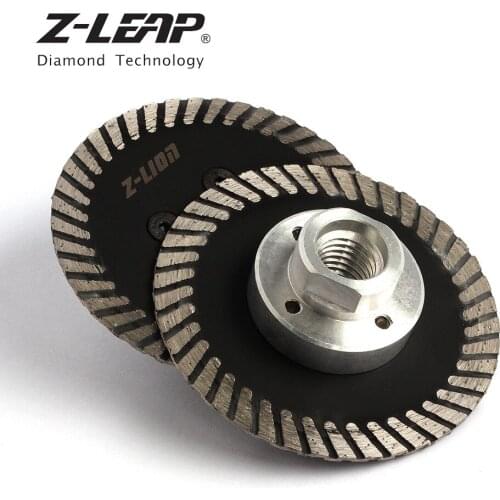 Z-LEAP 75MM mini diamond Cutting Blade with removable FIange M14 5/8 - 11,cutting disc for engraving granite and sandstone