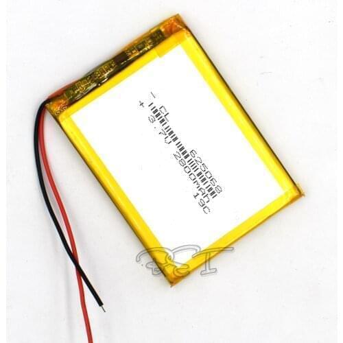 10Pcs 3.7V Rechargeable 2800mAH 625068 Li-Polymer lithium ion Li-ion Battery for Toy GPS mp3 mp4 Speaker Reader Recorder Camera