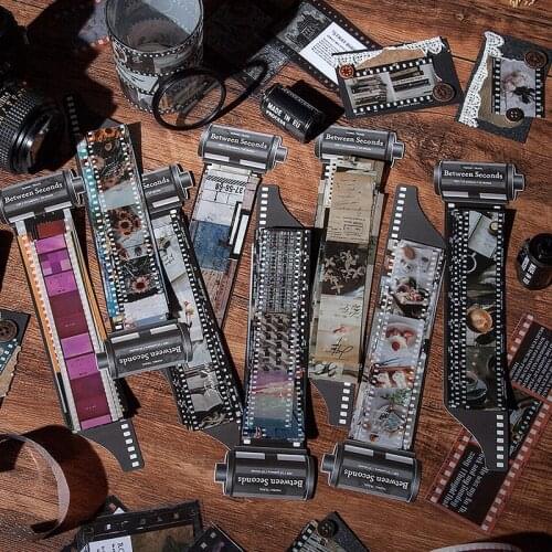 10pcs/lot Vintage Coffee time Street film PET sticker package DIY diary Bullet Journal decoration sticker album scrapbooking