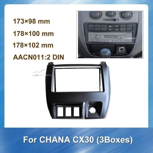 2 Din Car Radio Fascia Audio Frame For CHANA Zhixing 2 Car Panel Bezel Trim kit Panel Dashboard ABS plastic Installation