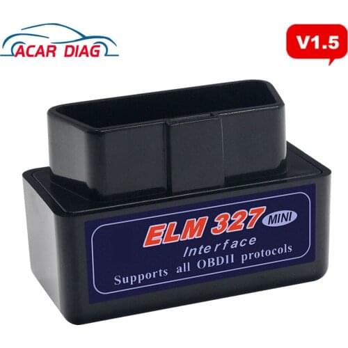 Real Elm327 V 1.5 Elm 327 Bluetooth Obd2 V1.5 Android Car Scanner Automotive Obd2 Diagnost Tool Obdii Scaner Better Than V2.1