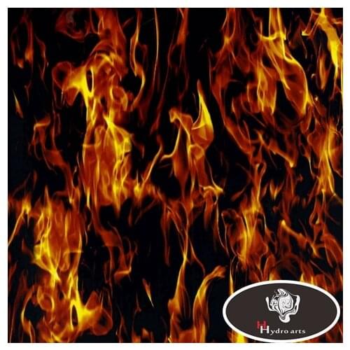 Free Shipping Flaming Fire Water Transfer Printing Film Hydrogarphic Film Aqua Print Film For Motor Decoration HTMA133-1 50CM