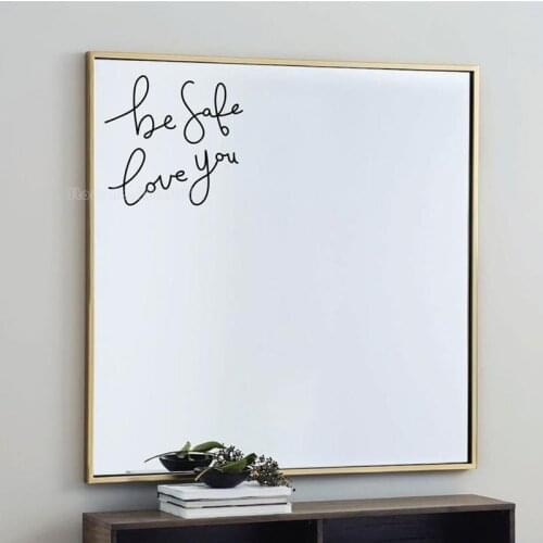 Be Safe. Love You. Lettering Vinyl Nordic Style Phrase Quotes Sentence Sticker For House Decor Bedroom Decor Mirror Decals LL960