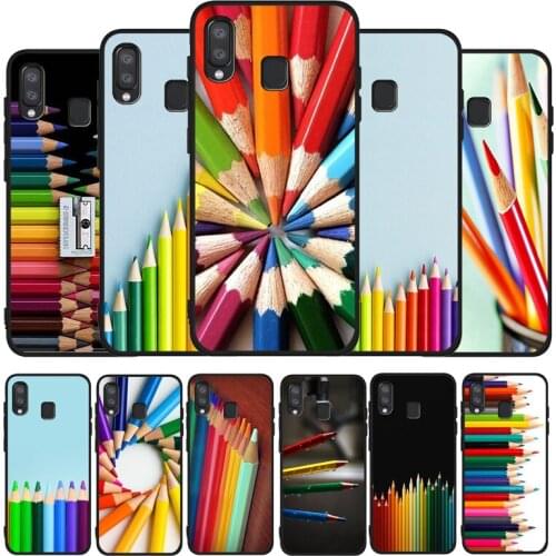 Colored pencil painting phone Case For Samsung A10 A20E A30 A40 A50 A60 A70 M10 M20 M30S M40 A01 A21 A31 A51 A71 4G Cover