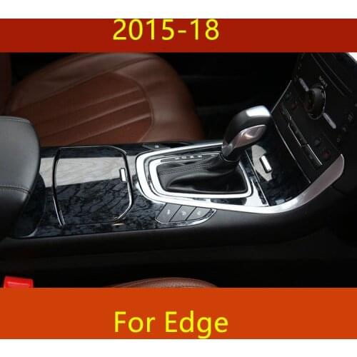 Black Imitation Wood Gear Air Outlet Window Switch Copilot Moulding Decorated Frame For Ford Edge 2015 16 17 18 CAA168