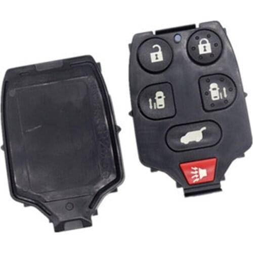 DAKATU 5/6 Button Rubber Pad Key Shell For Honda Odyssey Civic Accord CR-V Pilot Remote Car Key Fob Case Cover