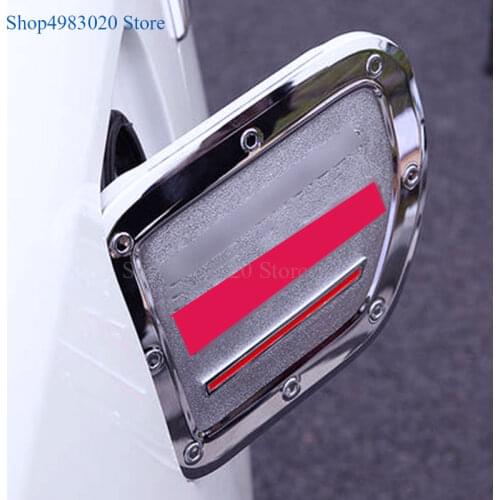 For Toyota Land Cruiser Prado 2010-2015 2016 2017 ABS Chrome Fuel Cap Gas Tank Cover Gas Cap Sticker Trim Car Styling Accessorie
