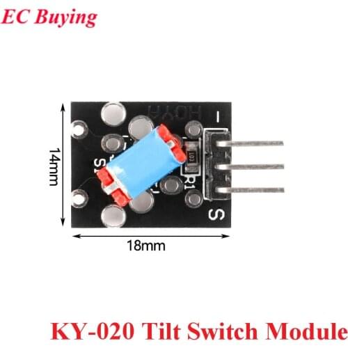KY-020 Standard Tilt Switch Sensor Module For Arduino 5V Angle Vibration Switching