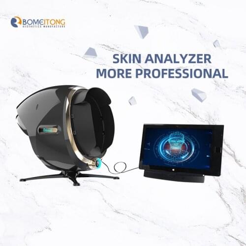 Beauty clinic wrinkles pores multilingual Intelligent imager 8 spectrum digital Facial scanner 3d magic mirror skin analyzer