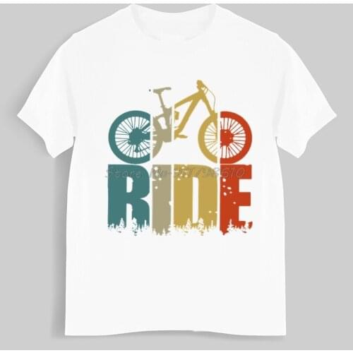 Retro Your Mountain Bike T Shirt Men Summer MTB Lover T-shirt Crew Neck Cotton Tee Tops Cyclists And Bikers Gift