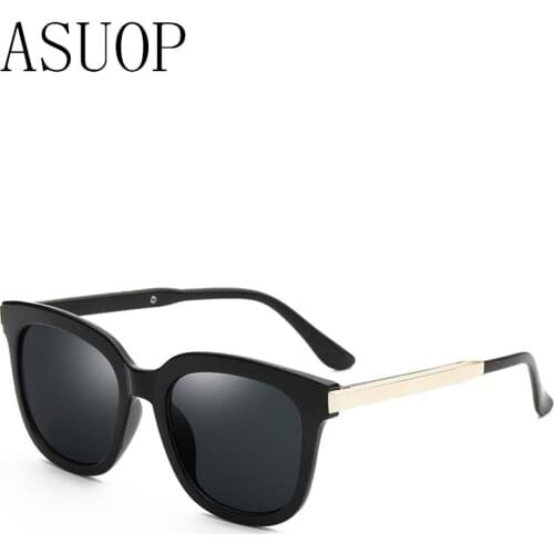 ASUOP new fashion ladies sunglasses classic high-end brand design square mens sunglasses UV400 large frame popular glasses