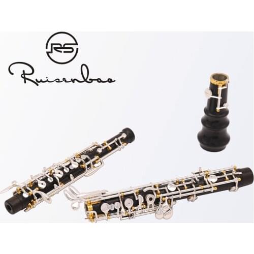 New advanced oboe C key semiautomatic composite wood oboe,gold-plating keys