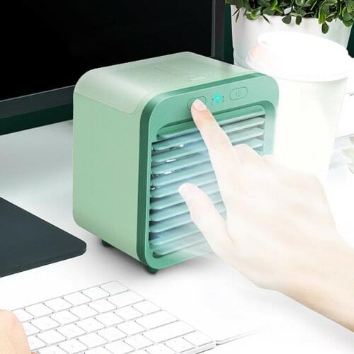 Mini Portable Air Conditioner Water Cooling USB Desktop Air Cooler Fan Humidifier Purifier Summer Home Outdoors