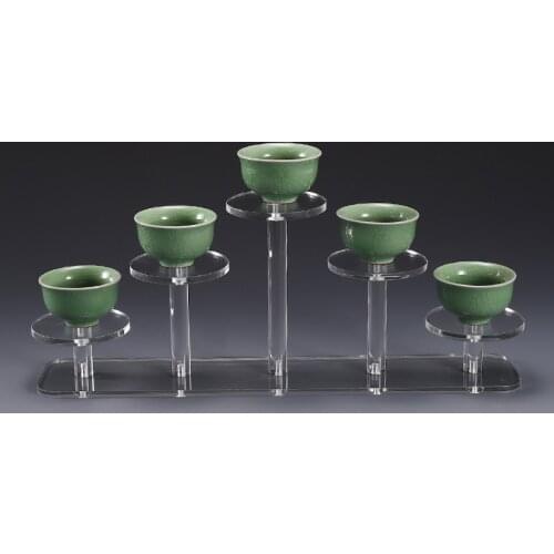 Clear Acrylic Display stand Pottery storage rack Round Acrylic Jewelry/Watch Display Pedestal Riser Stands