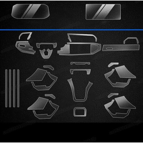 Lcd TPU Car Interior Film Central gear panel Control Dashboard screen Protective Sticker for Audi q3 2019 2020