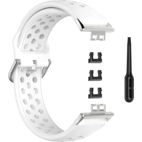 Breathable Replacement Silicone Wrist Sport Strap Watch Band for -HUAWEI Watch Fit 1.64" Vivid AMOLED Display Watch