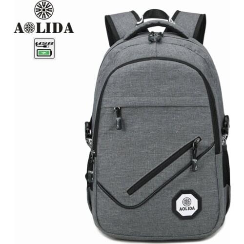 15 15.6 Inch with USB Interface Oxford Laptop Notebook Backpack Bags Case School Backpack for Men Women Student Travel