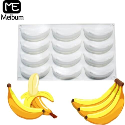 Meibum Vegetable Mousse Decoration Tools Silicone Cake Molds Banana Carrot Pepper Pastry Baking Moulds Kitchen Dessert Bakeware