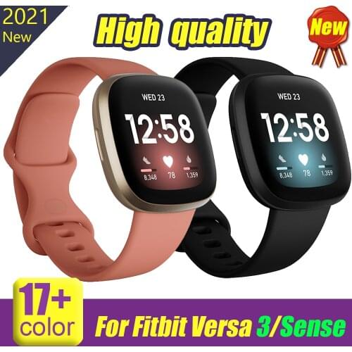Silicone Bracelet for fitbit versa 3 Wrist Strap Replacement Wristband For Fitbit Sense Waterproof Sport Watchband Accessories