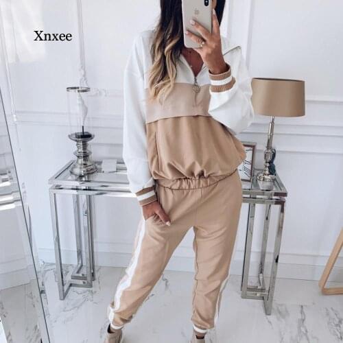 Lounge Wear Plus Size Tracksuit Women Jogging Femme Two Piece Pants Set Autumn Chandal Loose Suits Mujer Deportivo