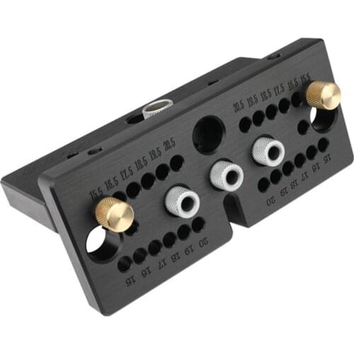 Three-in-one punch hole opener locator round dowel woodworking diy