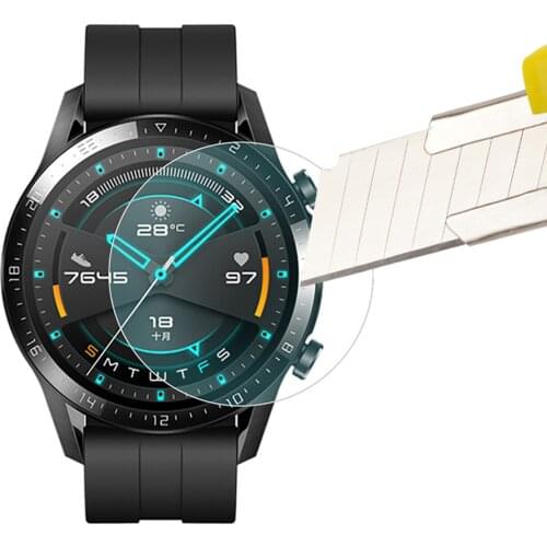 Premium Tempered Glass Film For Huawei Watch Gt GT2 2e 46mm Smartwatch Screen Protector Explosion-Proof Film Accessories No Box