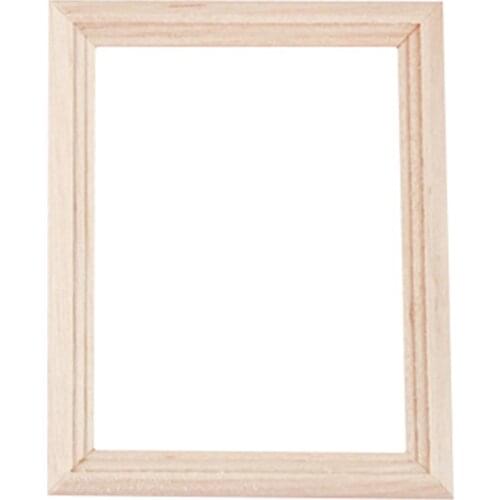 1:12 Wooden Picture Photo Frame Dollhouse Miniatures Furniture Decoration