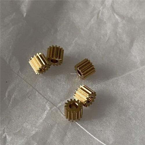 10X 0.3M 14T small copper gear 1.98 2mm hole diameter For Toys car RC aircraft gear