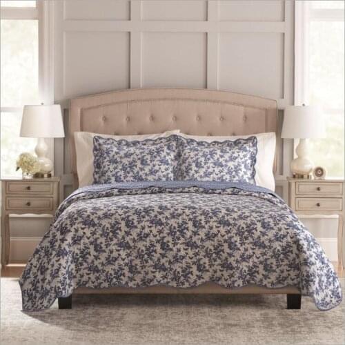 100% cotton Quilted American Bedspread Bed Cover Bed Sheet size full queen super king size blanket Pillowcases 3pcs