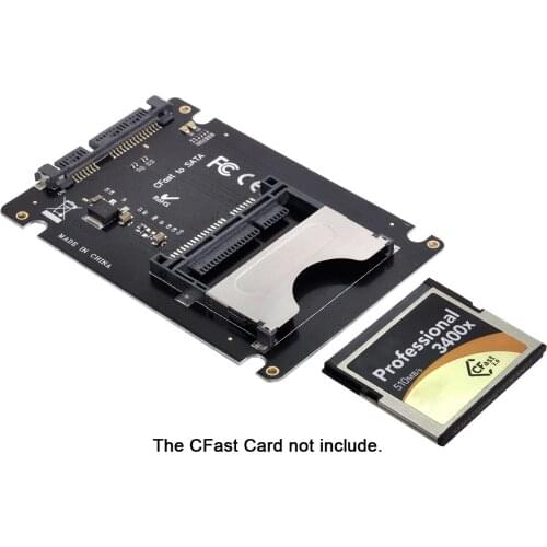 CYSM CFast 2.0 to SATA Card Adapter 2.5" Case SSD HDD CFast Card Reader for PC Laptop