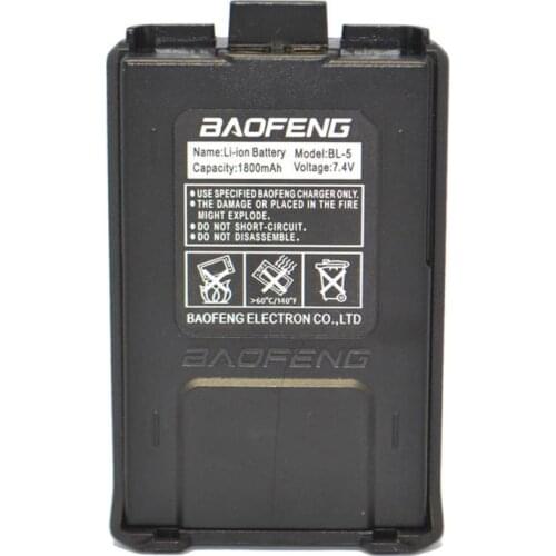 Baofeng Pofung BL-5 1800mAh 7.4V Stock Li-ion Battery for UV-5R 5RE Radio Black US STOCK