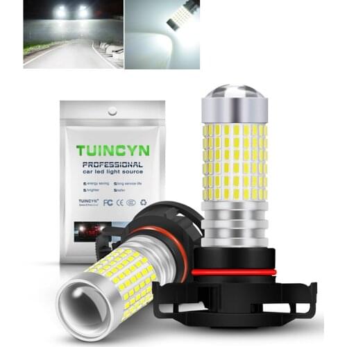 2PCS Car H8 H11 led 9005 hb3 9006 hb4 h4 h7 p13w H16 3014 144SMD Fog Lamp Daytime Running Light Bulb Turning Parking Bulb 12V