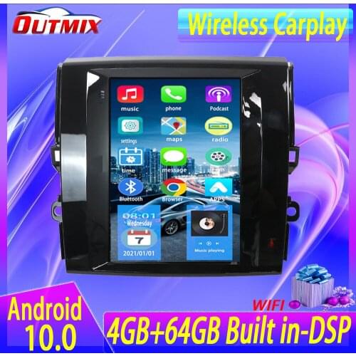 Android 10.0 4G LTE car radio For toyota MARK X REIZ Tesla screen 2010-2013 2din multimedia player GPS navigator