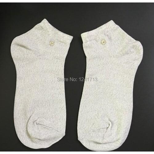 Freeshipping 10pcs Conductive TENS Massage sock for TENS/EMS physical therapy Hand Massage Anti-static/Anti-skid electrode socks