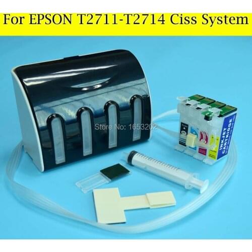 Free Post Ciss System For Epson T2711-T2714 T271 271 Ciss For Epson WF-7110 WF-7610 WF-7620 WF-3620 WF-3640 With ARC Chip