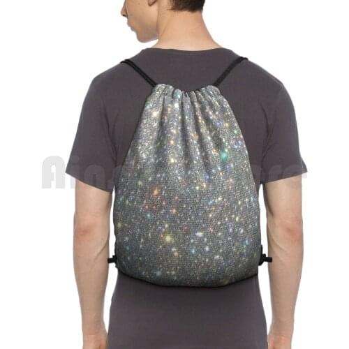 Bling Backpack Drawstring Bags Gym Bag Waterproof Aesthetic Love Happy Kendall Jenner Kardashian Kylie Outer Banks Tiger