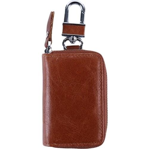 Car Key Cover Case Protect for Key Car Auto Key Case Bag Pouch Purse Housekeeper Keys Organizer Men Wallets Holder